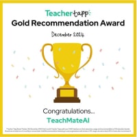 Teachertapp Gold Recommendation Award 2